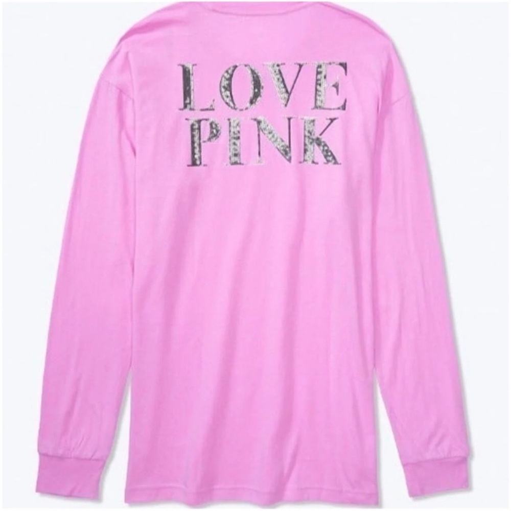 Vs pink ❣️SOLD❣️bling campus tee